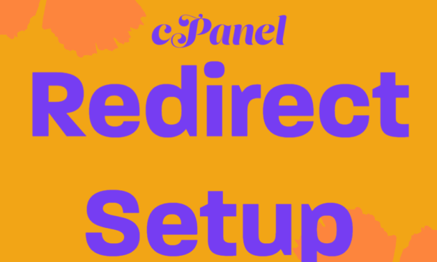 Create a Redirect in cPanel